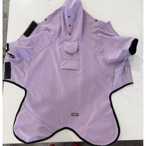 Blueberry Pet Dog SZ 18" Lavender Waterproof Hooded Rain Jacket Soft Windbreaker